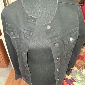 GAP Women's Dark Gray Denim Jacket